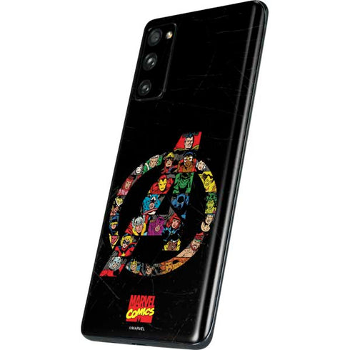 Marvel Classic Comics Avengers Logo Galaxy S20 Fan Edition Skin